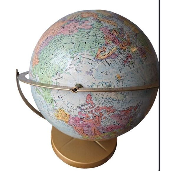 VINTAGE GLOBE  REPLOGLE WORLD NATION SERIES textured, - Picture 5 of 7